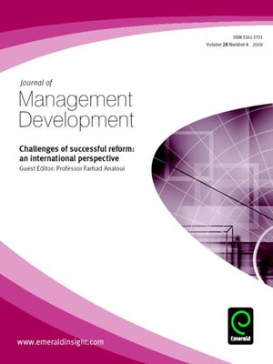 cover image of Journal of Management Development, Volume 28, Issue 6